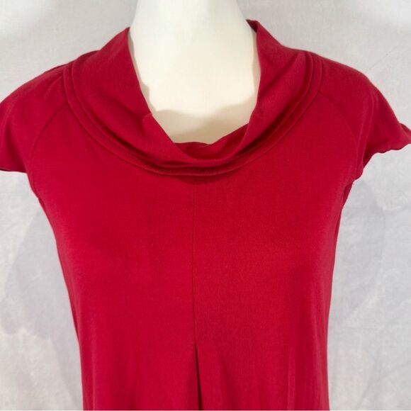 Red go go style pleated mini dress size medium - Picture 2 of 5